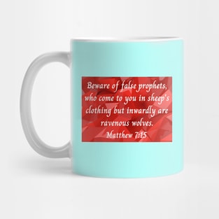 Bible Verse Matthew 7:15 Mug